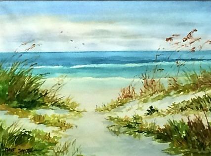 427x317 David Smith Painted This Watercolor Beach Scene That Is Up For Bid