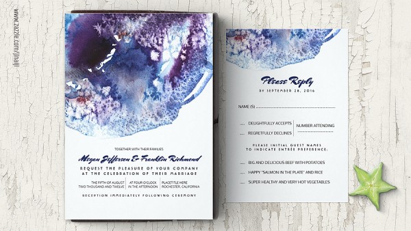 600x338 Beach Wedding Wedding Invitations By Jinaiji