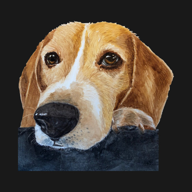 630x630 Beagle Portrait Watercolor