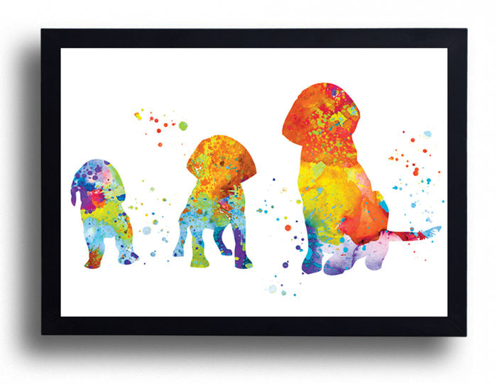 700x541 Beagle Watercolor Art Print Beagle Puppy Art Beagle