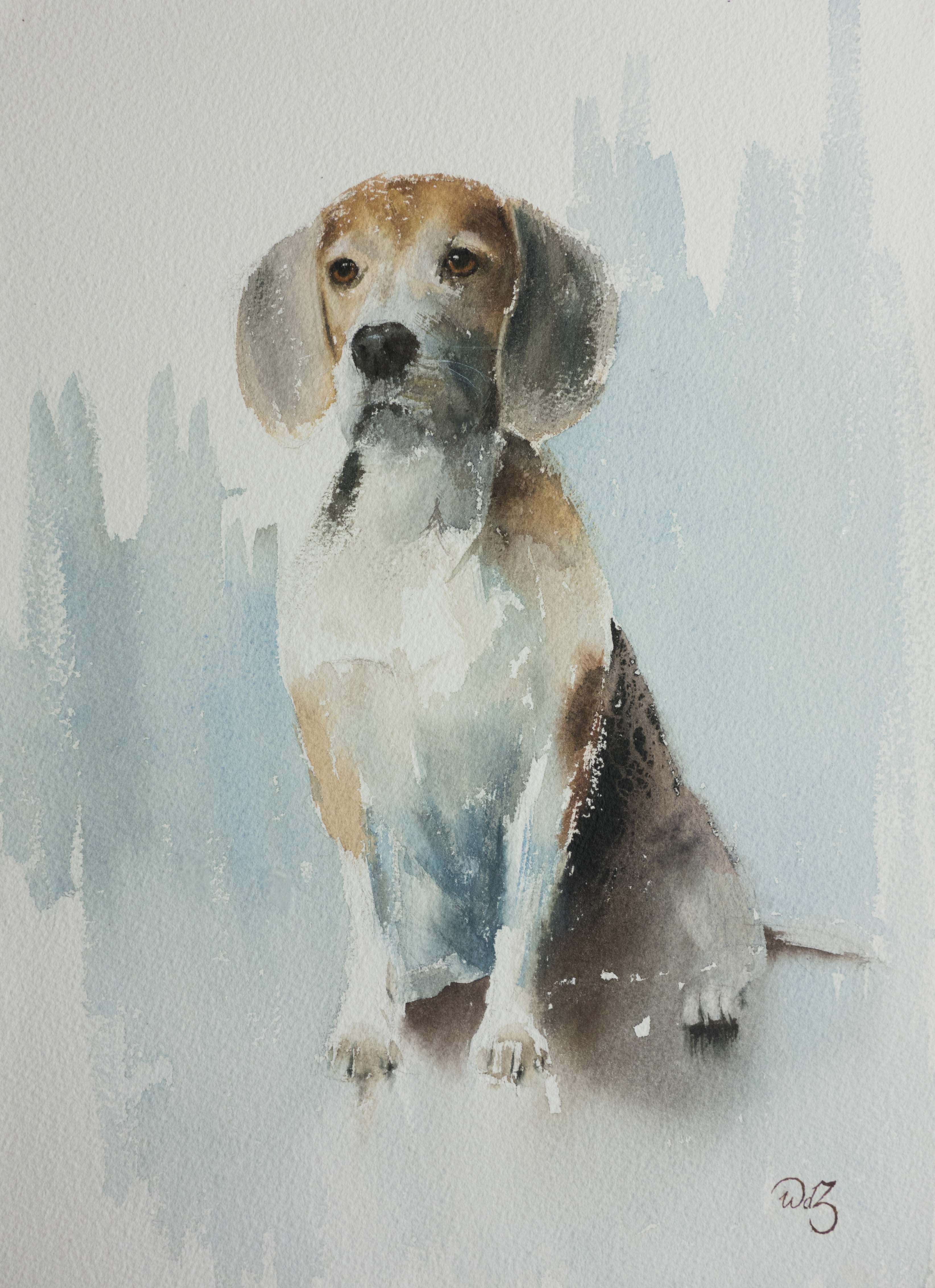 3288x4529 Beagle Portrait Wout De Zeeuw Watercolors