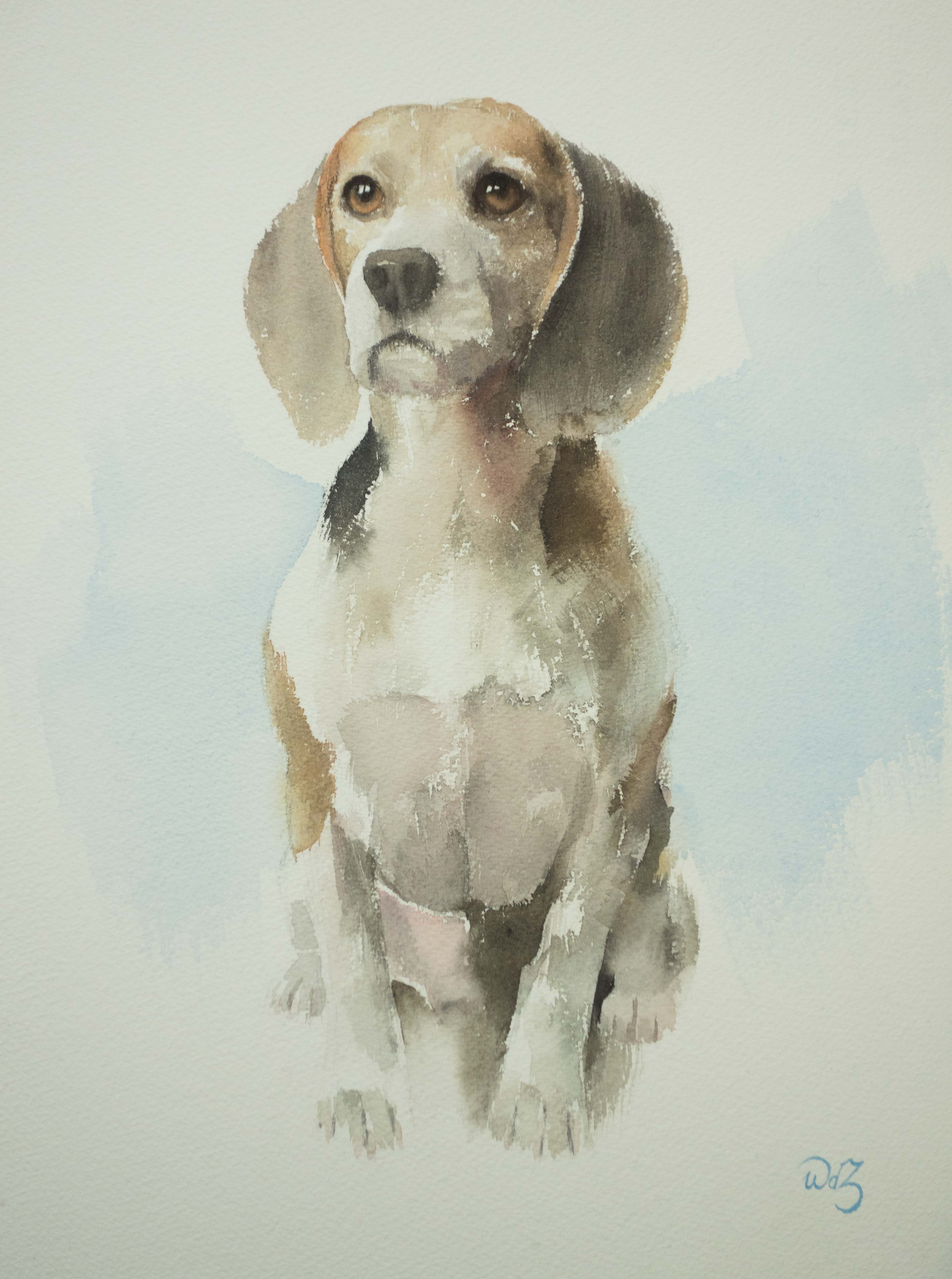 3389x4552 Ralph The Beagle Wout De Zeeuw Watercolors