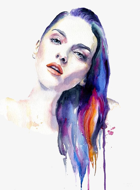 564x766 Watercolor Beauty, Maiden, Beautiful Girl, Beautiful Png And Psd