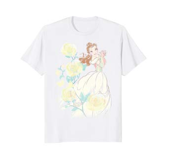 342x320 Disney Beauty Amp The Beast Belle Watercolor Rose T