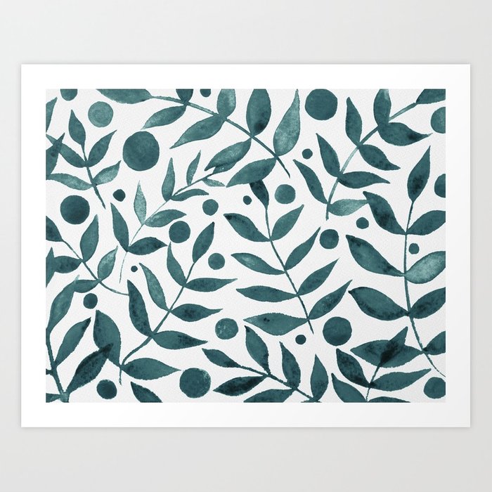 700x700 Watercolor Berries And Branches