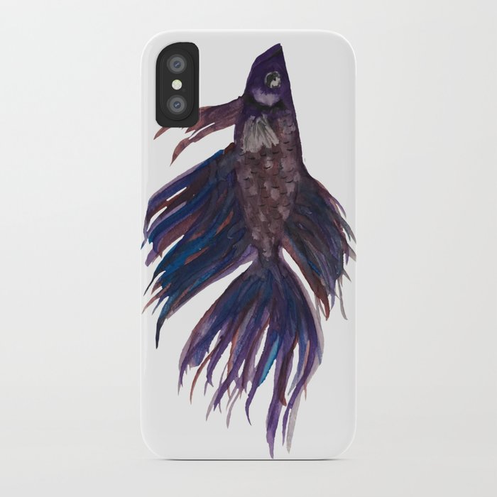 700x700 Original Betta Fish Watercolor Iphone Case By Kimandkimberly