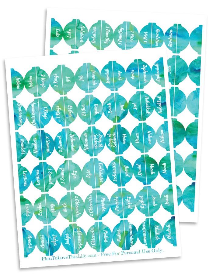 700x904 Freebie Watercolor Bible Tab Printables Plan To Love This Life