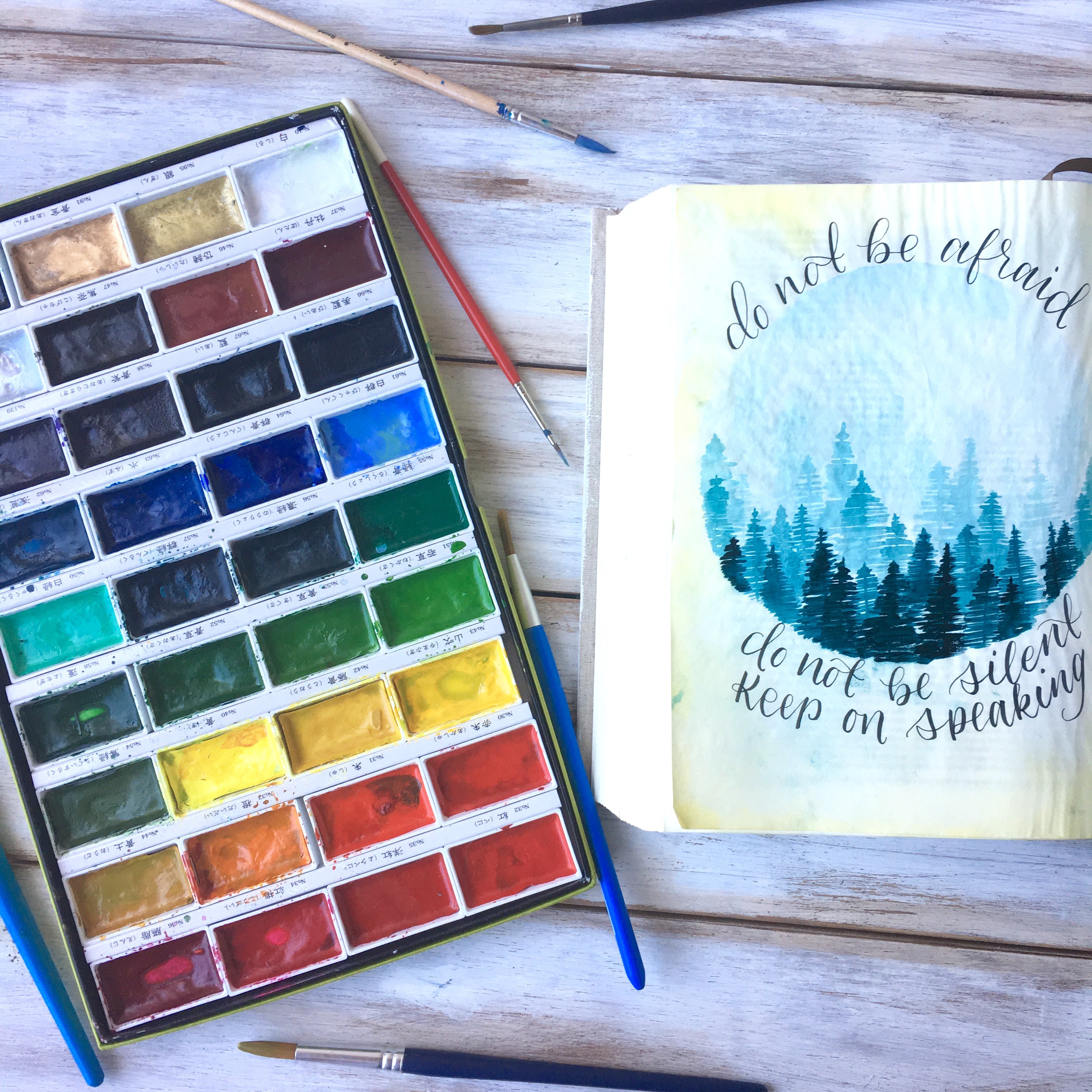 3024x3024 Bible Journaling With Watercolor