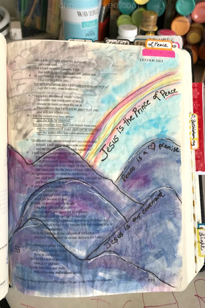 683x1024 Bible Journaling {How To Do A Simple Watercolor Paint Page}