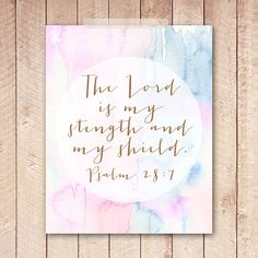 236x236 Original Watercolor Bible Verse D I Y Verses