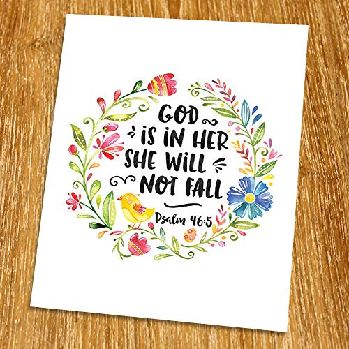 500x500 Psalm 465 God Is In Her She Print (Unframed), Baby