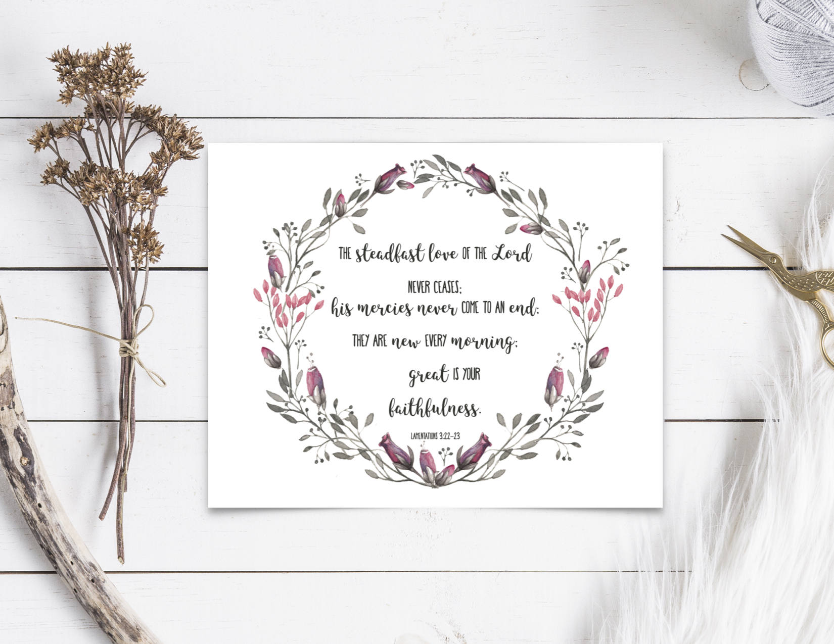 1650x1275 Watercolor Bible Verse Art Print