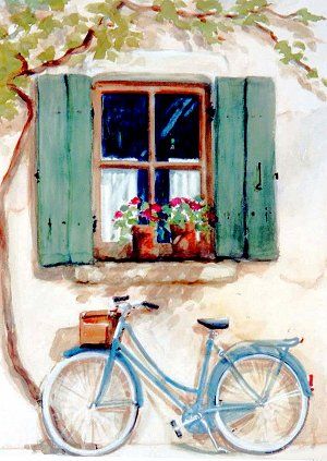 300x423 Image Result For Bicycle Watercolor Painting Paintings In 2018