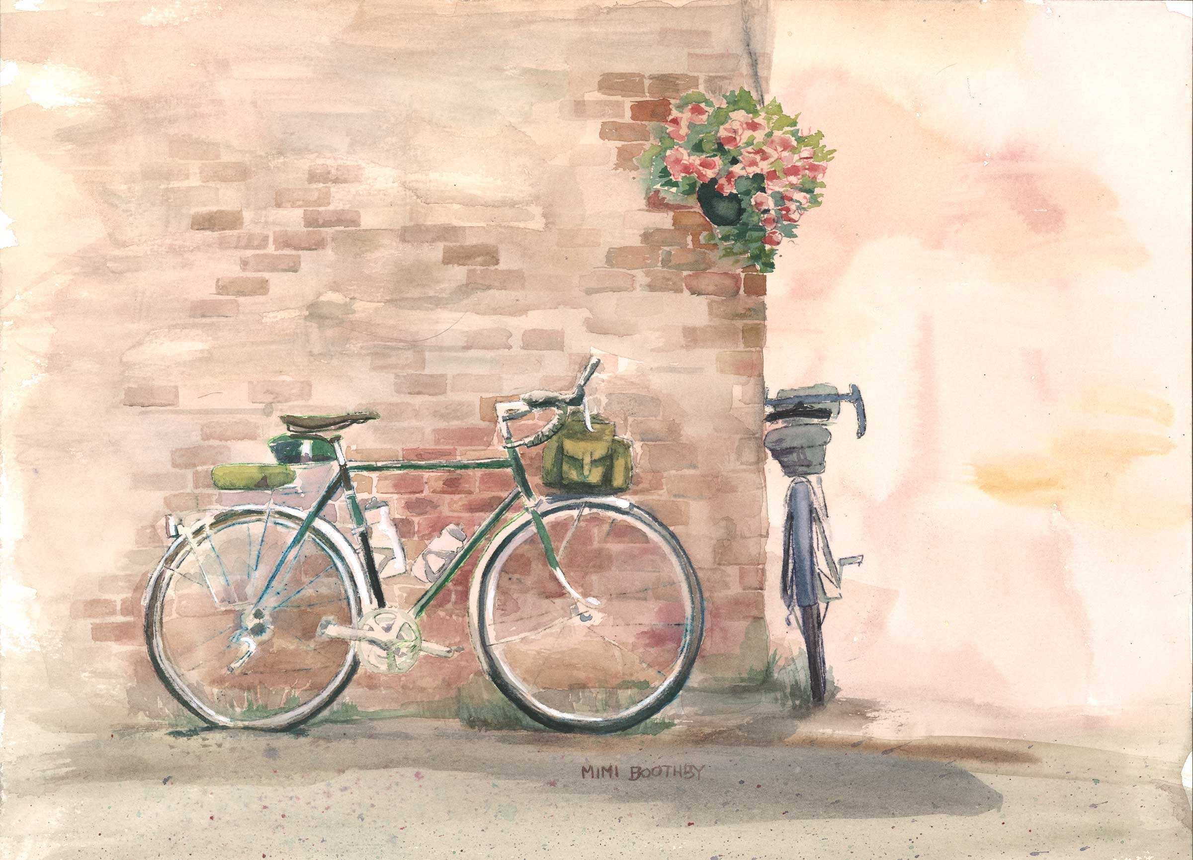 2400x1730 Painting A Bike New August 2012 Watercolors By Mimi Torchia
