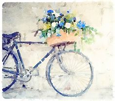 236x208 Watercolor Summer In Paris Illustration