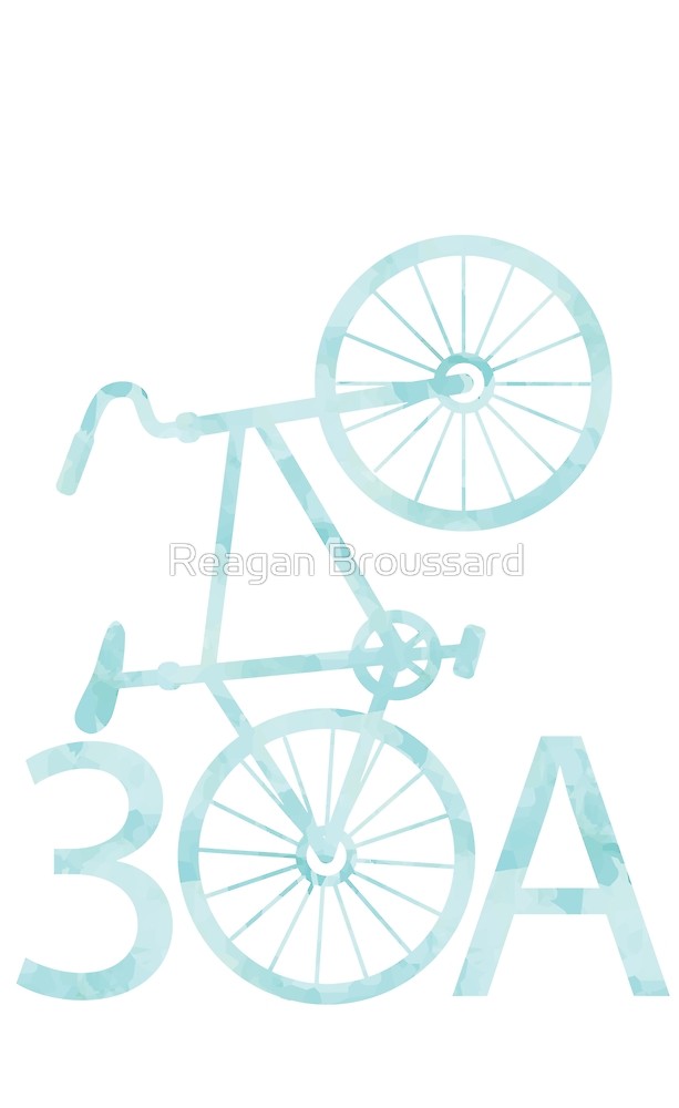613x1000 Watercolor 30a With Bike By Reagan Broussard Redbubble