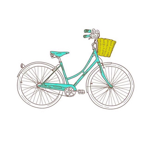 500x500 Watercolor Bike Via Tumblr On We Heart It