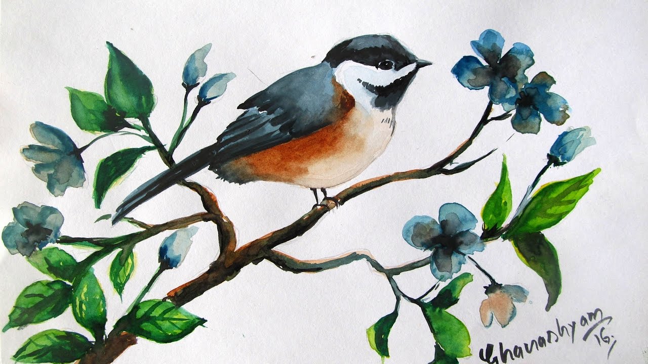 1280x720 How To Paint A Bird In Watercolor,watercolor Painting For