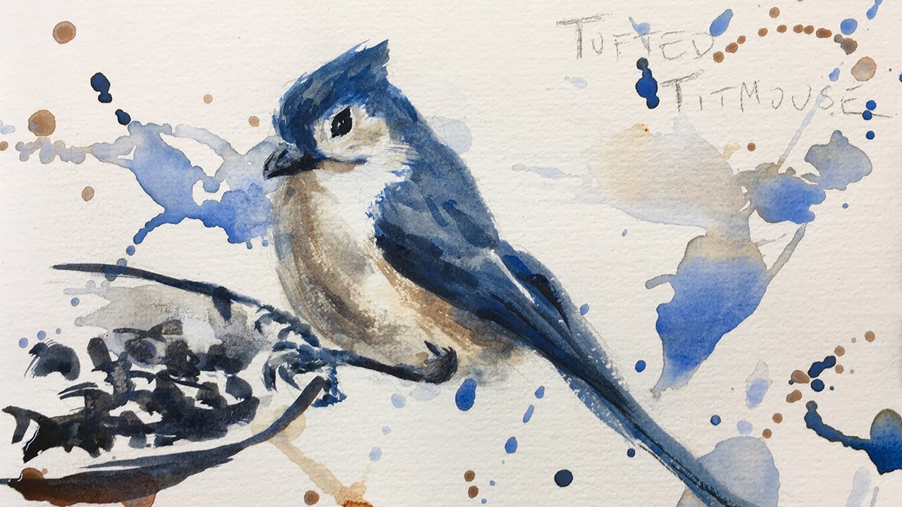 1280x720 Bird Watercolor Painting Tutorial