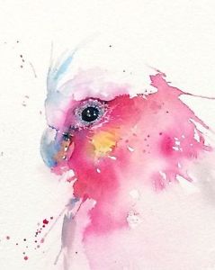 239x300 Modern Abstract Beautiful Birds Art Watercolour Canvas Painting