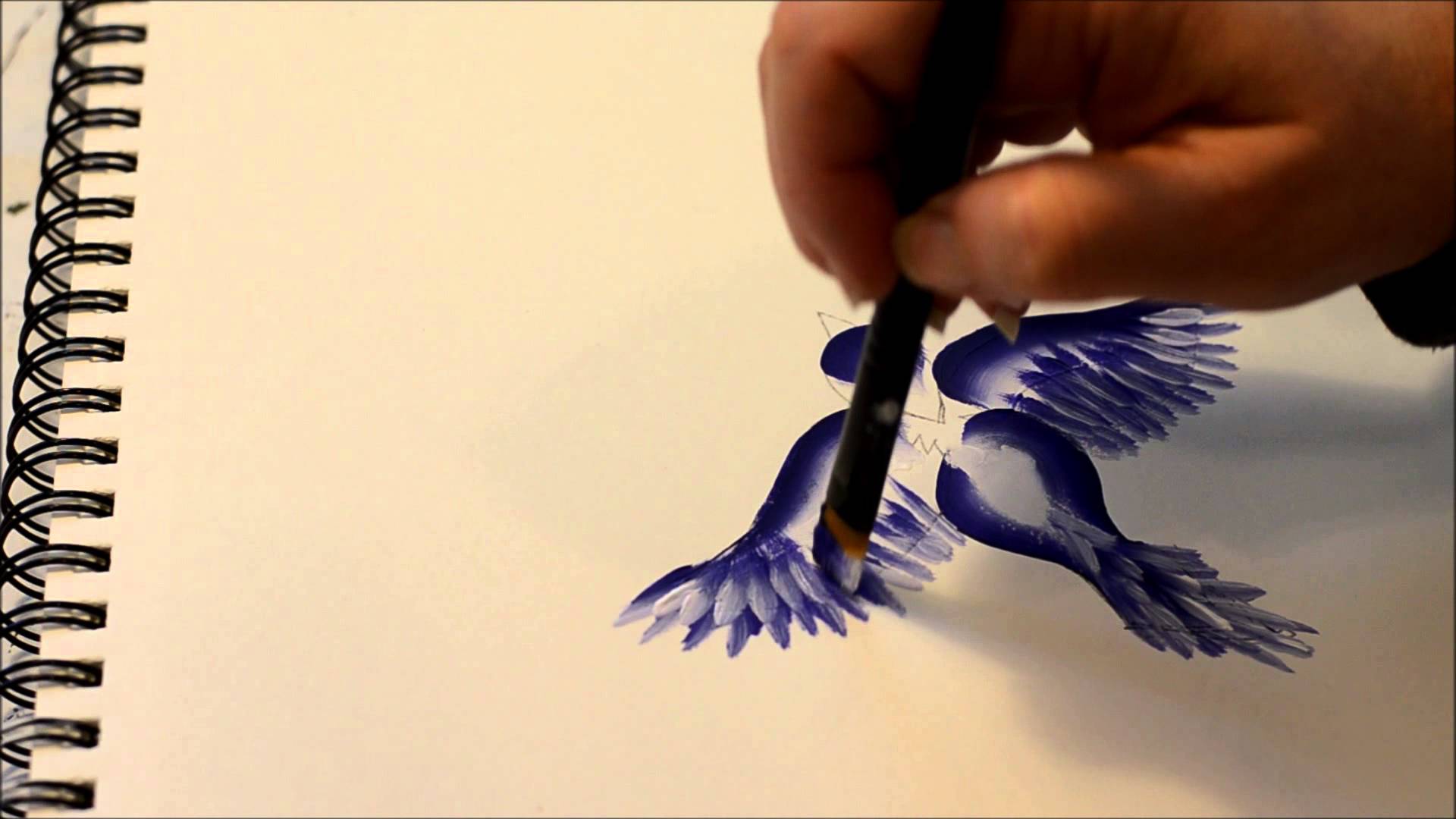 1920x1080 How To Paint A Bird In Flight