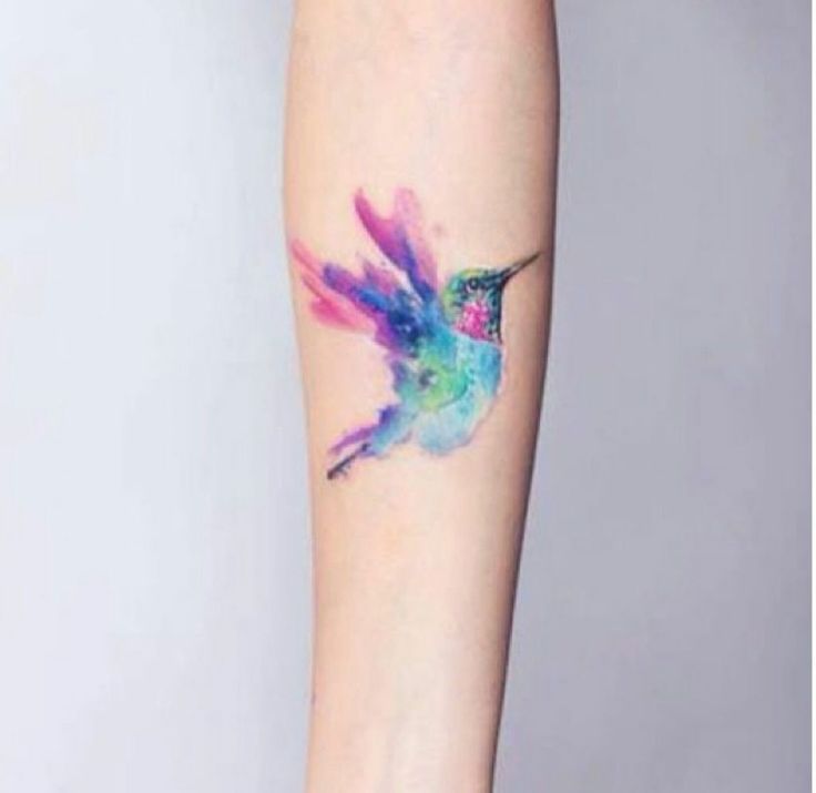 736x715 Watercolor Bird Tattoo On Forearm By Aislingh