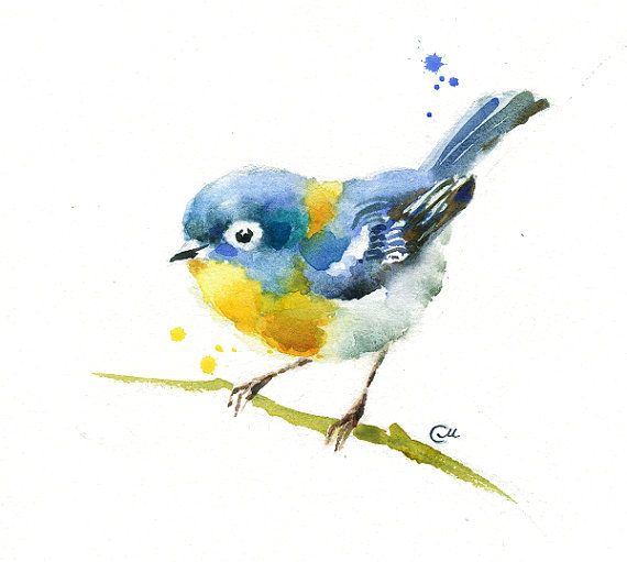 Watercolor Birds Tutorial at GetDrawings | Free download