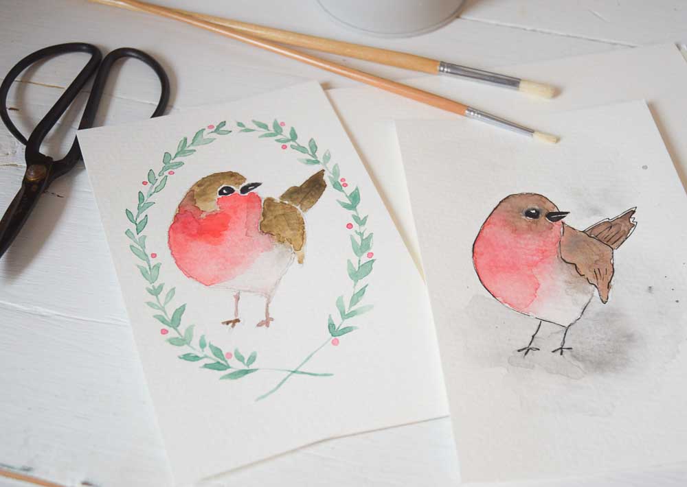 1000x710 Shayda Campbell Watercolor Winter Birds Tutorial