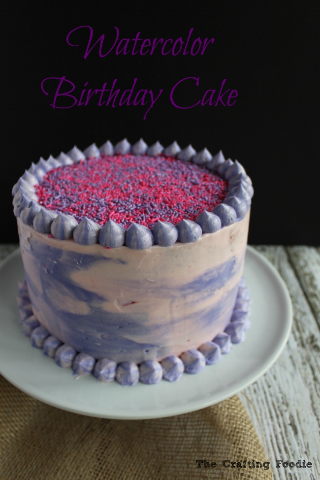 650x975 Watercolor Birthday Cake