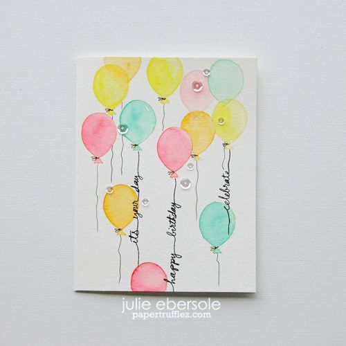 Watercolor Birthday Card