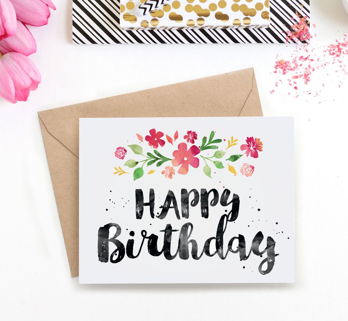 1200x1108 Printable Birthday Card