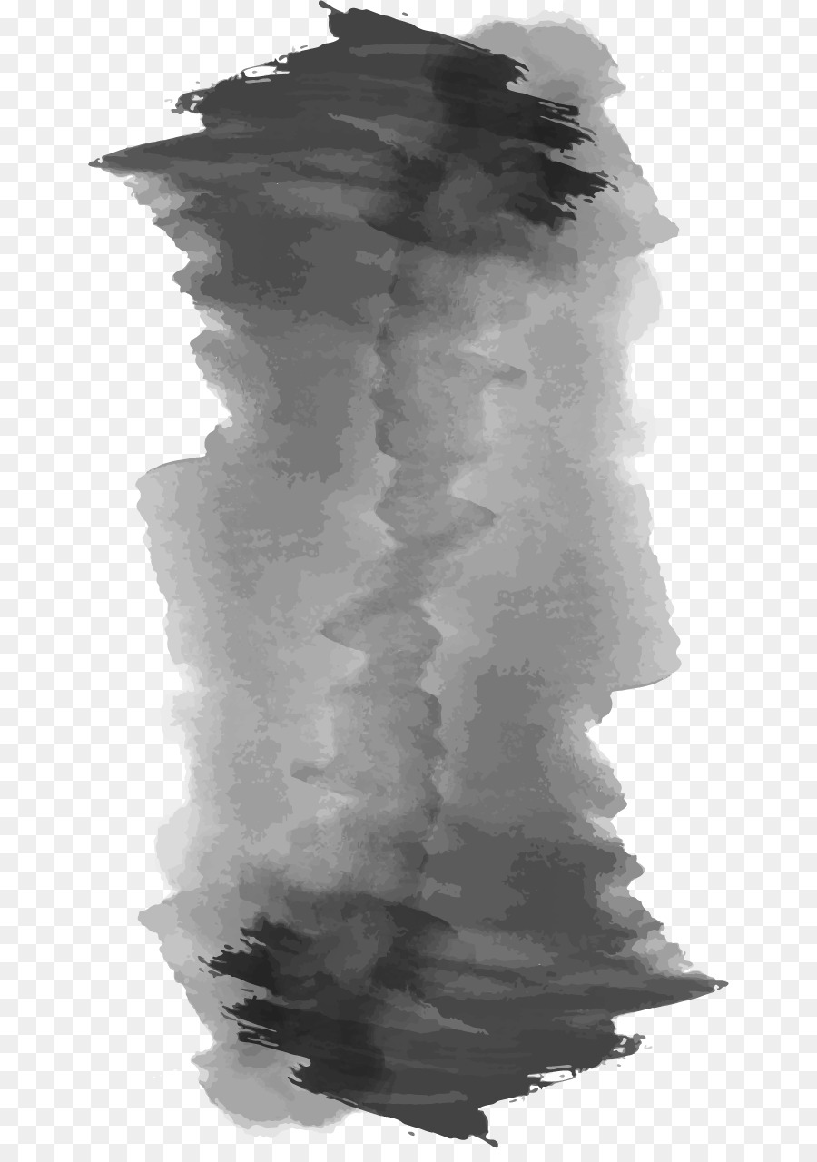 900x1280 Grey Black And White Watercolor Painting