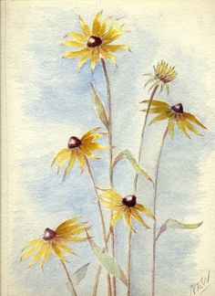 236x324 Watercolor Black Eyed Susan