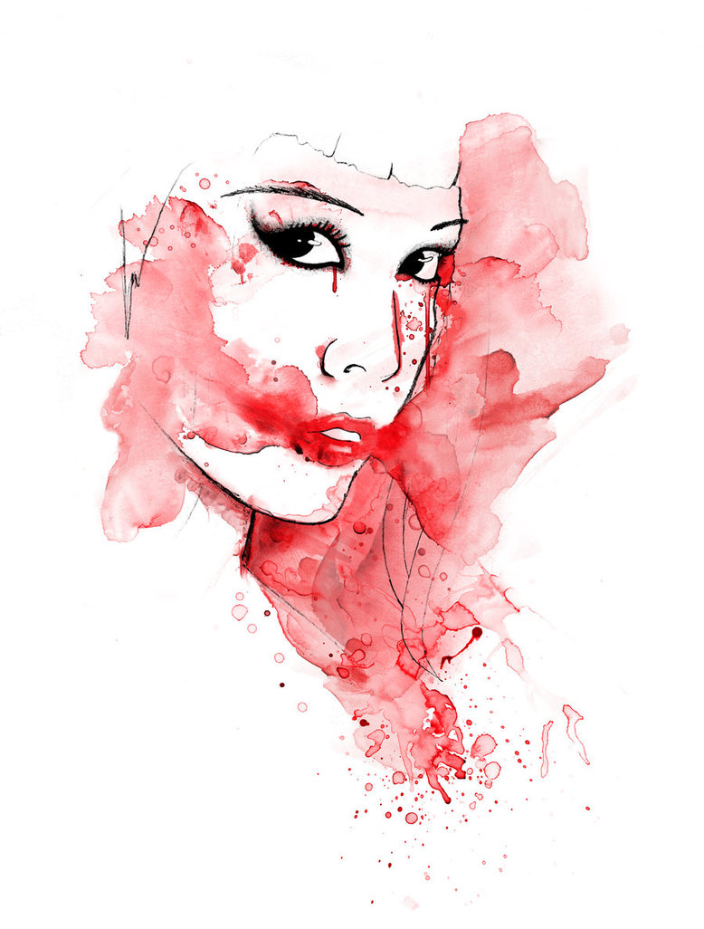 778x1026 Bleeding Girl By Mad Jackle