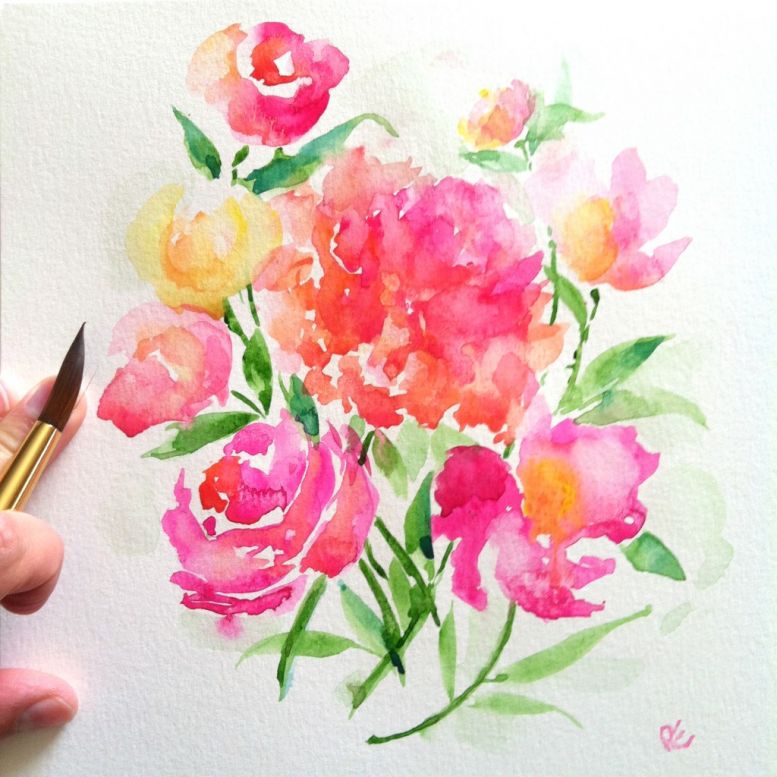 777x777 Blending Techniques With Watercolor