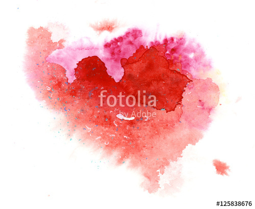 500x410 Watercolor Blob Heart Shaped Stock Photo And Royalty Free Images