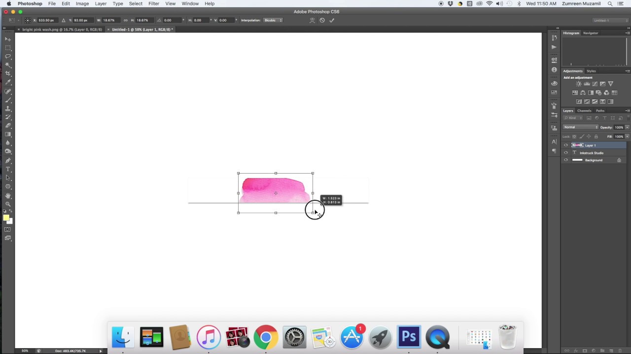 1280x720 How To Create A Watercolor Blog Header Using Adobe Photoshop