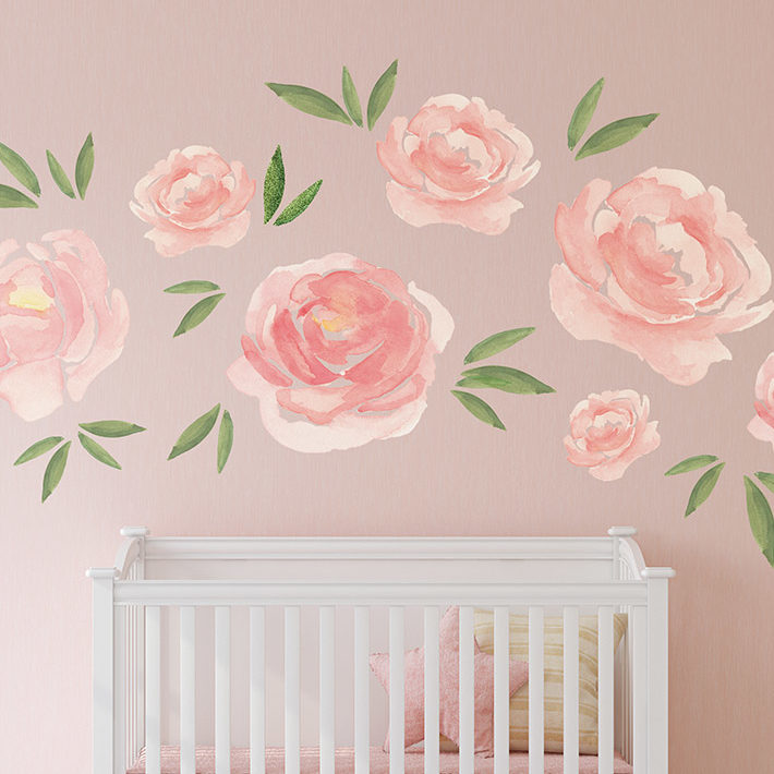 710x710 Pink Watercolor Blooms