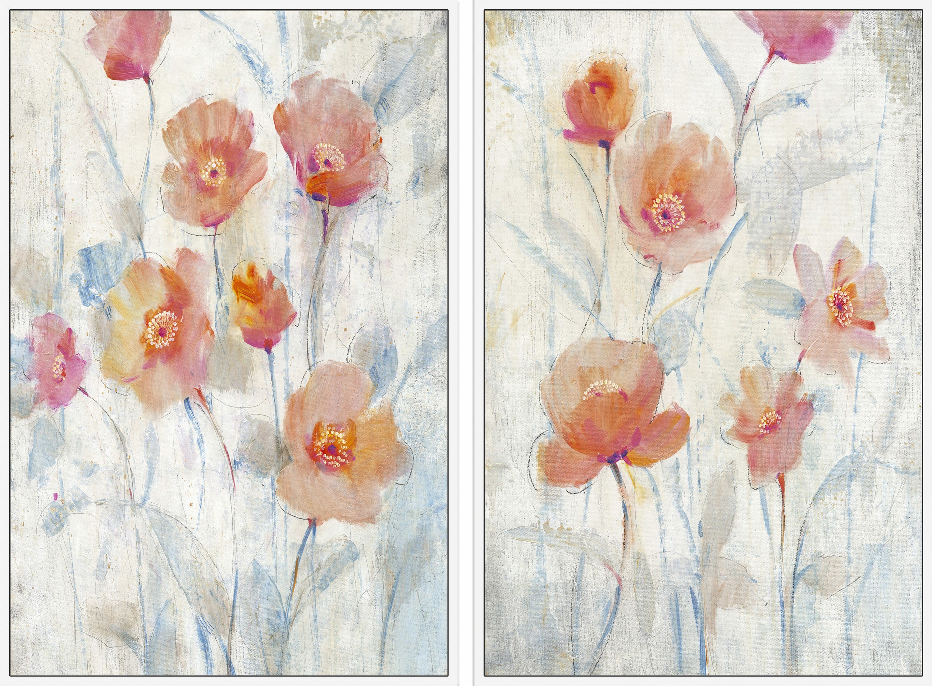 3000x2209 Watercolor Blooms Diptych Joss Amp Main