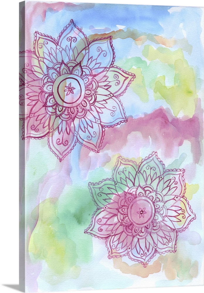 697x1000 Watercolor Blooms Ii Wall Art, Canvas Prints, Framed Prints, Wall