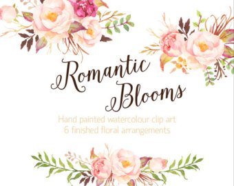 340x270 Watercolor Blooms Etsy