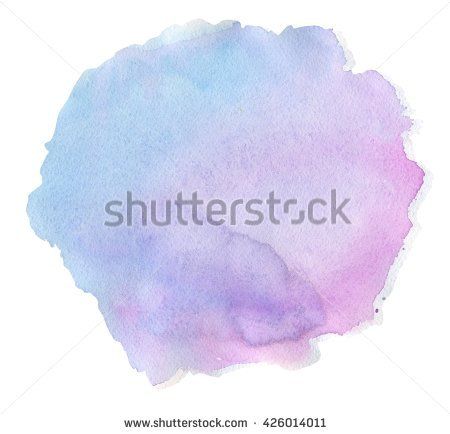 450x434 Great Watercolor Blot Blue Pink Stain Big Stain Hand Drawing