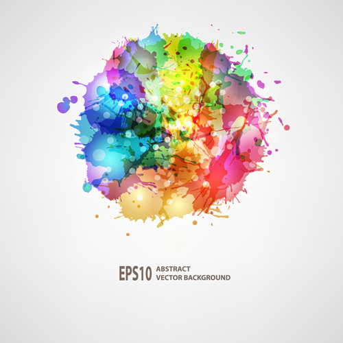 500x500 Splash Watercolor Blots Abstract Background Vector Free Vector In