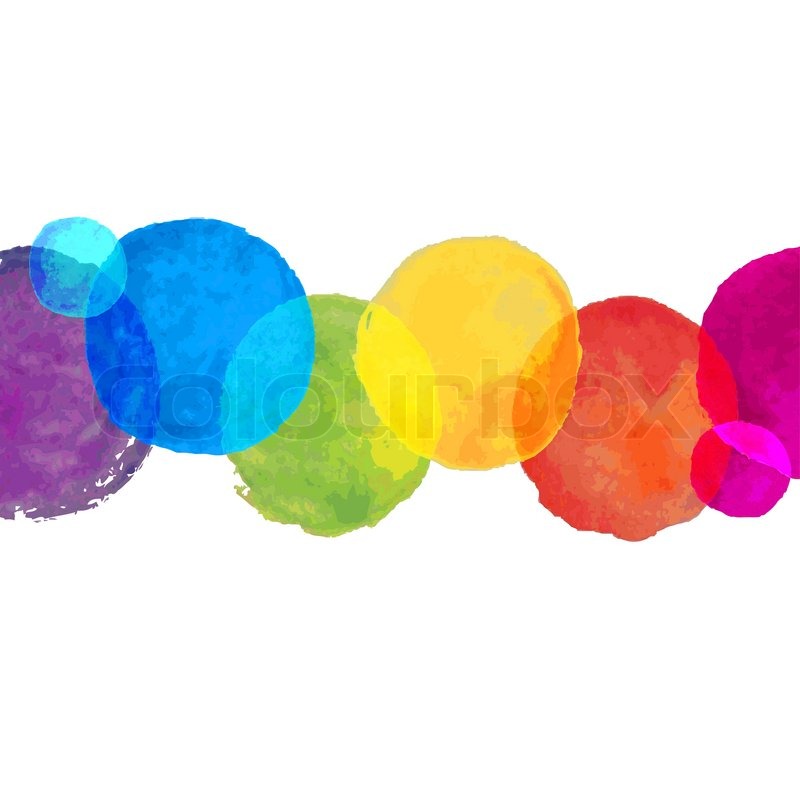 800x800 Watercolor Blot Border, Vector Illustration Stock Vector Colourbox