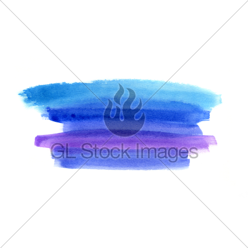500x500 Bright Blue Watercolor Blot On White Background Gl Stock Images