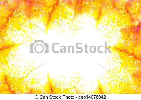 450x320 Orange Yellow Blotches Watercolor Texture Background Isolated With