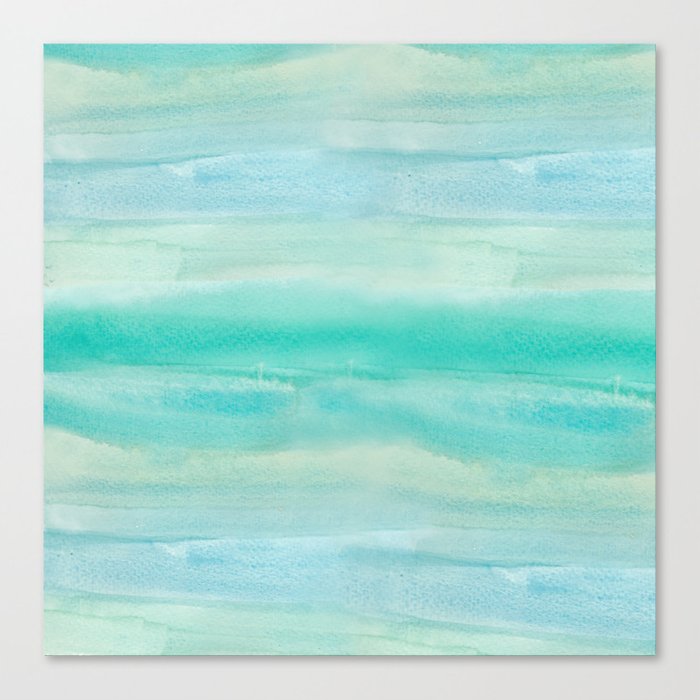 700x700 Blue Ombre Watercolor Canvas Print By Angiemakes Society6