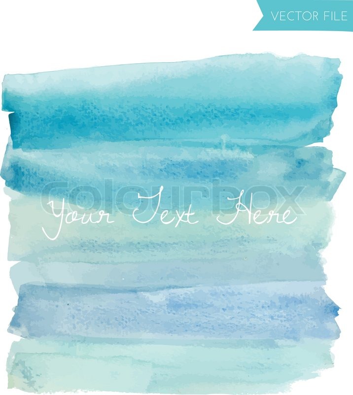 716x800 Blue Ombre Watercolor Vector Background Stock Vector Colourbox