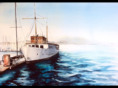 480x360 Watercolor Boat