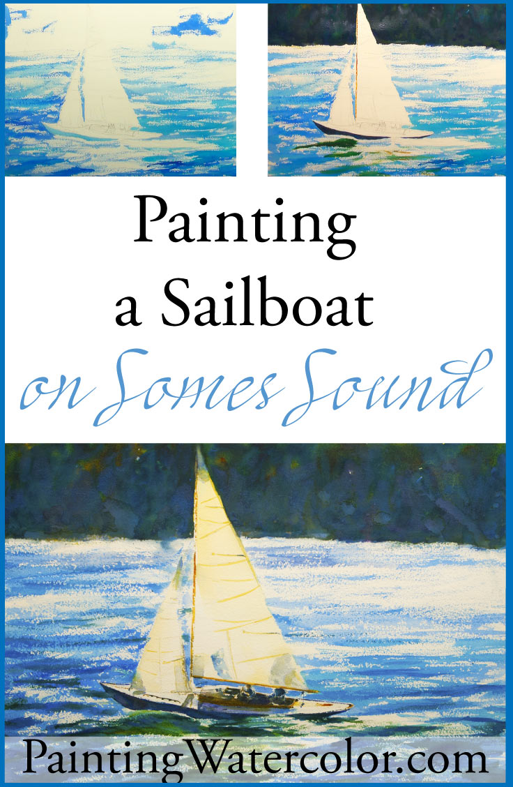 736x1128 How To Paint A Sailboat Watercolor Painting Tutorial